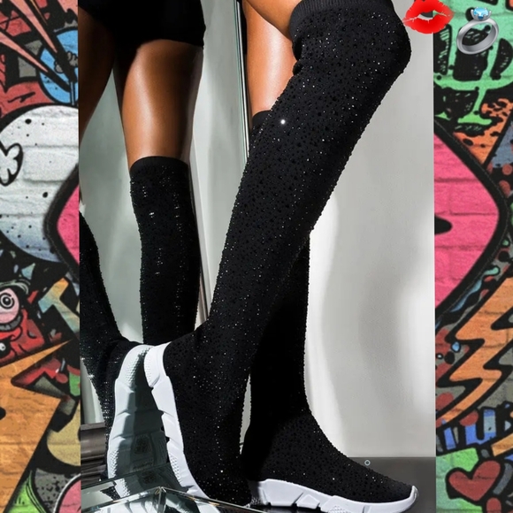 RHINESTONE SNEAKERS👟❤HP❤ - Picture 2 of 9